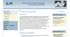 Desktop Screenshot of gpi-projekte-innovation.de