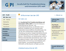 Tablet Screenshot of gpi-projekte-innovation.de